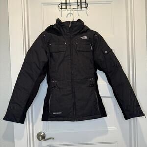 The North Face Steep Tech Ski Snowboard Jacket Black White Size S